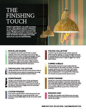 Finishes