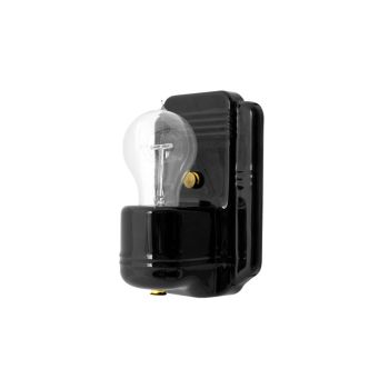 Kao Wall Sconce, 100-Black, Nostalgic Edison-Style Victorian 25W Light Bulb